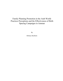 Family Planning Promotion in the Arab World