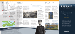 Titanic in Nova Scotia Brochure