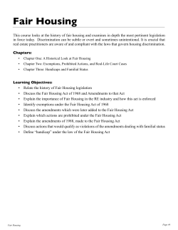 Fair Housing