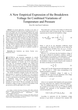 A New Empirical Expression of the Breakdown Voltage for