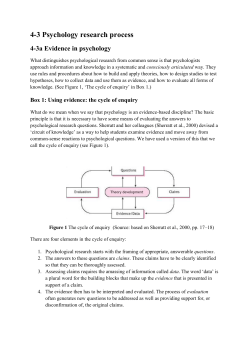 4-3 Psychology research process
