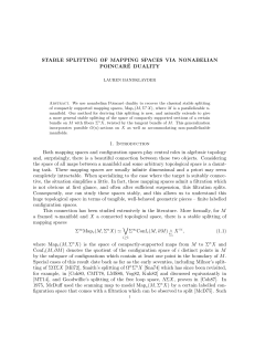 STABLE SPLITTING OF MAPPING SPACES VIA NONABELIAN