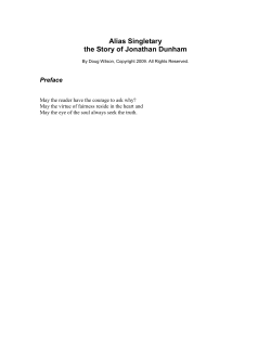 Alias Singletary the Story of Jonathan Dunham