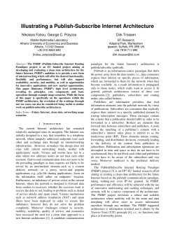 Illustrating a Publish-Subscribe Internet Architecture