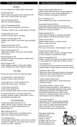 The Spotted Cow www.thespottedcow.net