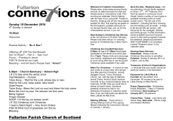 Service Sheet for Sunday 18 December