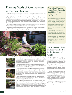 Read about the Compassion Garden