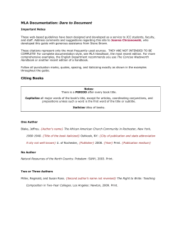 Dare to Document - Jefferson Community College