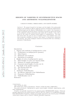 Heights of varieties in multiprojective spaces and arithmetic