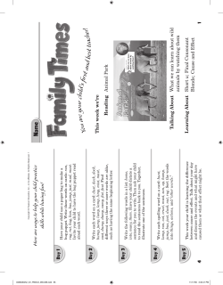 1. - Memorial School First Grade