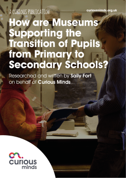 How are Museums Supporting the Transition of Pupils from Primary