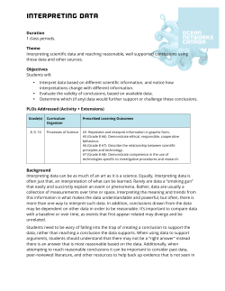interpreting data - Ocean Networks Canada