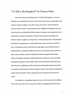 "To Kill a Mockingbird" by Darren Felty