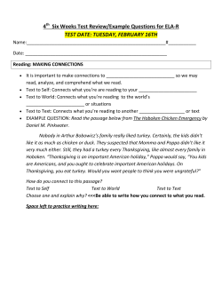 4 Six Weeks Test Review/Example Questions for ELA-R
