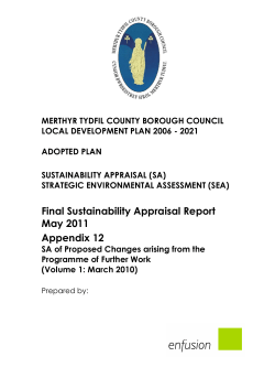 Appendix 12 - Merthyr Tydfil County Borough Council
