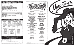 Bar-B-Cutie Takeout Menu