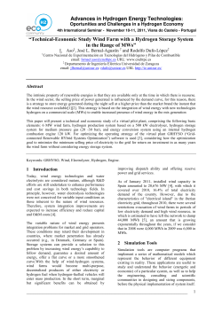 Advances in Hydrogen Energy Technologies