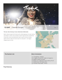 13 DAY | Festive Escape