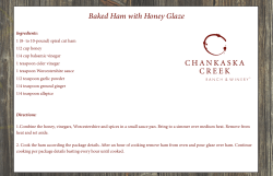 Baked Ham with Honey Glaze