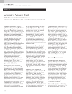 Affirmative Action in Brazil