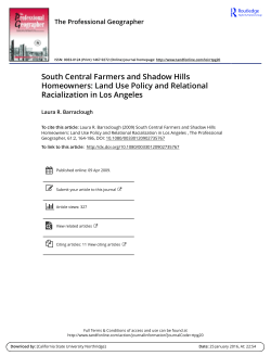 South Central Farmers and Shadow Hills Homeowners