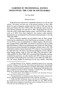 fairness in transitional justice initiatives: the case of