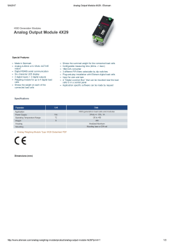 Analog Output Module 4X29