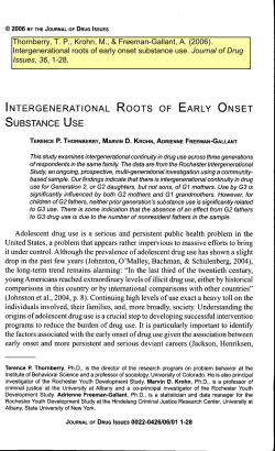 Intergenerational roots of early onset substance use.