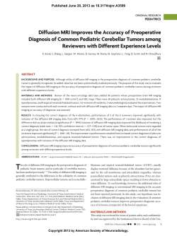 Diffusion MRI Improves the Accuracy of Preoperative Diagnosis of