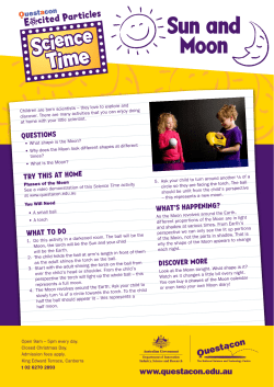 Sun and Moon Activity Sheet