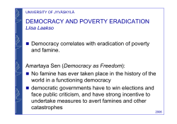 DEMOCRACY AND POVERTY ERADICATION