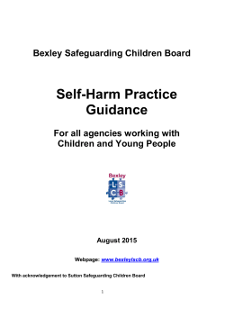 Self-Harm Practice Guidance
