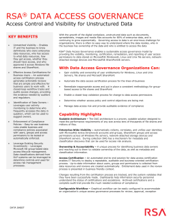 RSA Data Access Governance