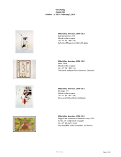 Mike Kelley MoMA PS1 October 13, 2013 &ndash; February