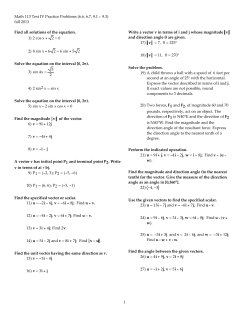 Math 113 Test IV Practice (6.6, 6.7, 9.1-9.3) fall 2013.tst