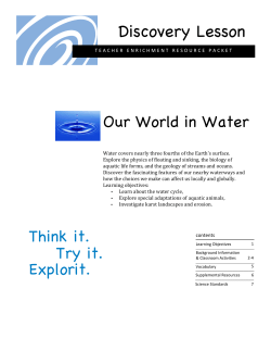 Our World In Water - Explorit Science Center
