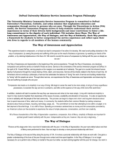 Philosophy Document - DePaul University Offices Sites
