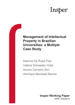 Management of Intellectual Property in Brazilian Universities