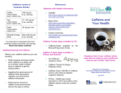 Caffeine and Your Health