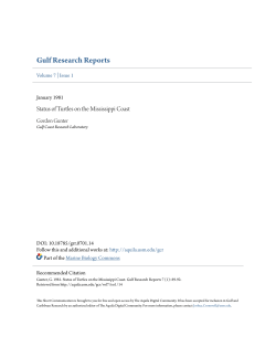 Status of Turtles on the Mississippi Coast