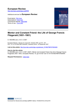 George Francis Fitzgerald