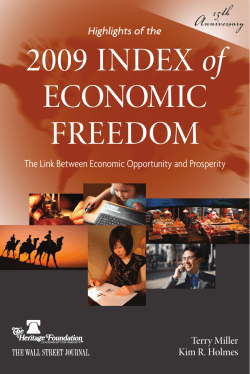 2009 Index of economIc Freedom