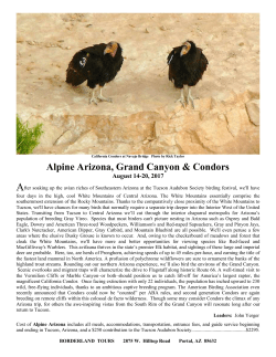 See full trip itinerary - Tucson Audubon Society