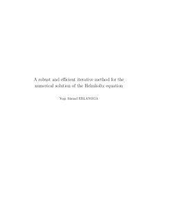 A robust and efficient iterative method for the numerical solution of