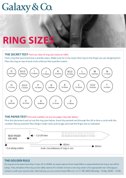 RING SIZES