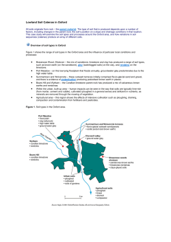 Lowland Soil Catenas in Oxford