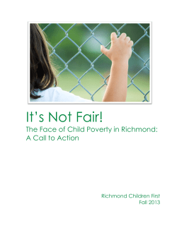 It`s Not Fair! The Face of Child Poverty In