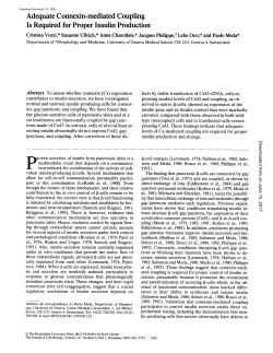 Adequate Connexin-mediated Coupling Is Required for Proper