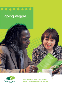 going veggie... - Vegetarian Society