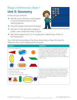 Unit 5 - The Math Learning Center